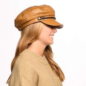 Greek Fishermen Faux Leather Sailor Fiddler Cap